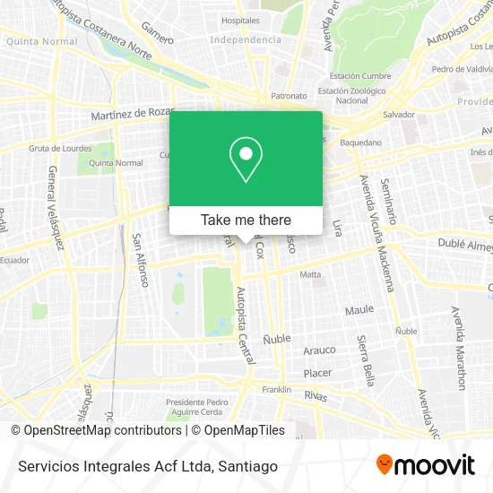 Servicios Integrales Acf Ltda map