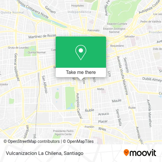 Vulcanizacion La Chilena map