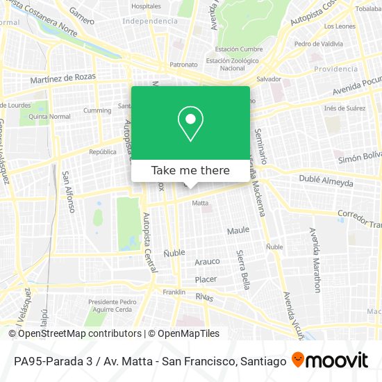 PA95-Parada 3 / Av. Matta - San Francisco map