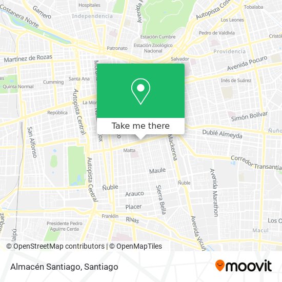 Almacén Santiago map