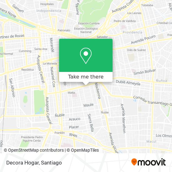 Decora Hogar map