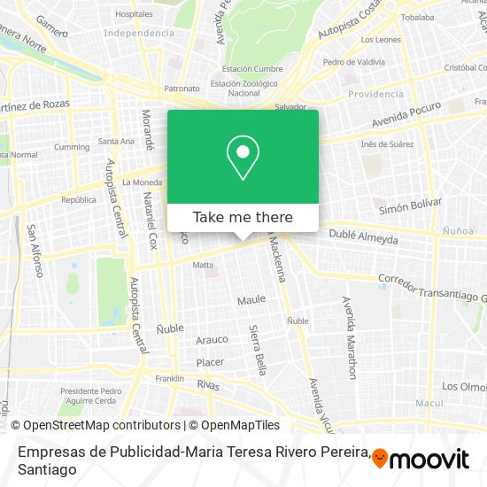 Empresas de Publicidad-Maria Teresa Rivero Pereira map