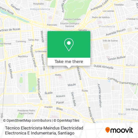 Mapa de Técnico Electricista-Meindus Electricidad Electronica E Indumentaria