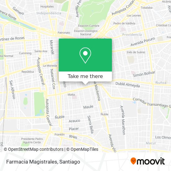 Farmacia Magistrales map
