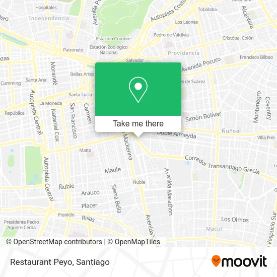 Restaurant Peyo map