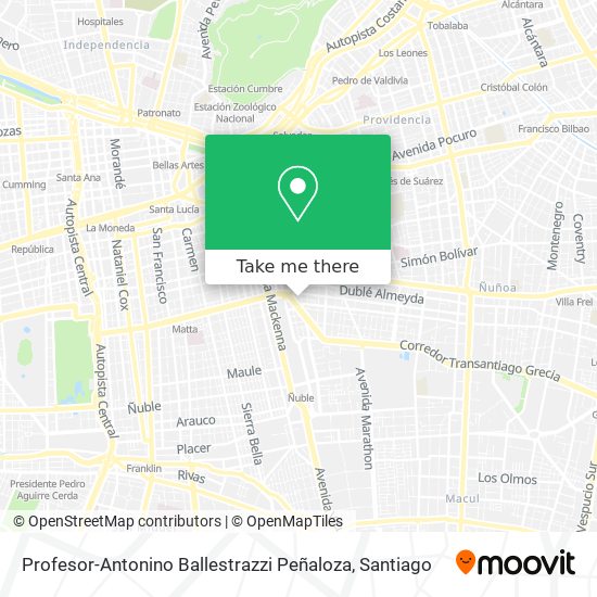 Profesor-Antonino Ballestrazzi Peñaloza map