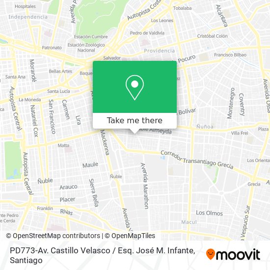 PD773-Av. Castillo Velasco / Esq. José M. Infante map