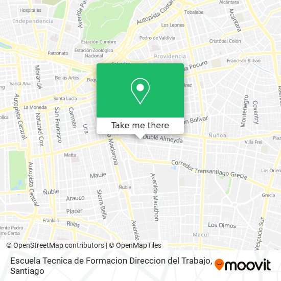 Escuela Tecnica de Formacion Direccion del Trabajo map