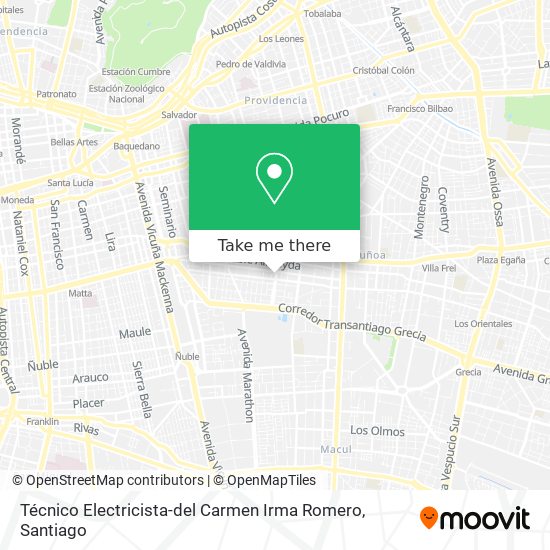 Mapa de Técnico Electricista-del Carmen Irma Romero