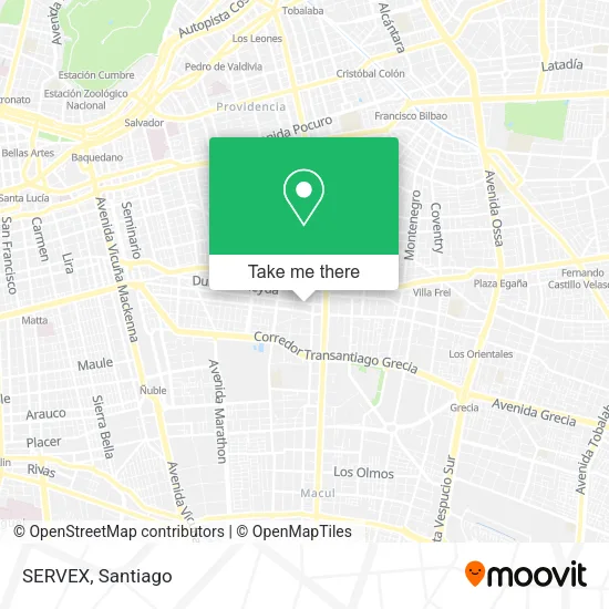 SERVEX map