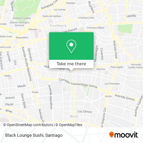 Black Lounge Sushi map