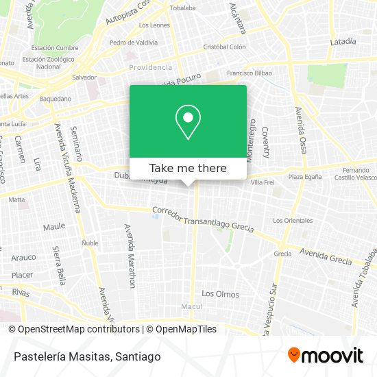 Pastelería Masitas map