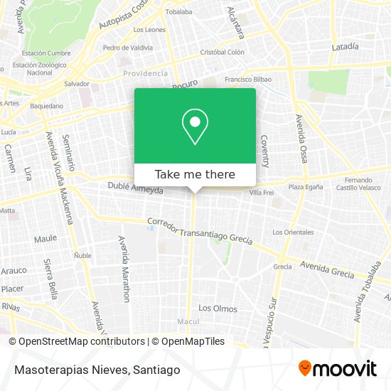 Masoterapias Nieves map