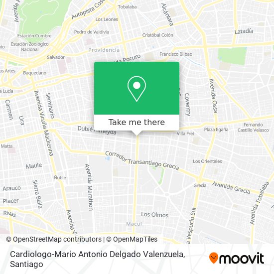 Cardiologo-Mario Antonio Delgado Valenzuela map