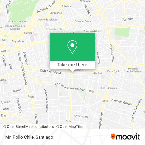 Mr. Pollo Chile map