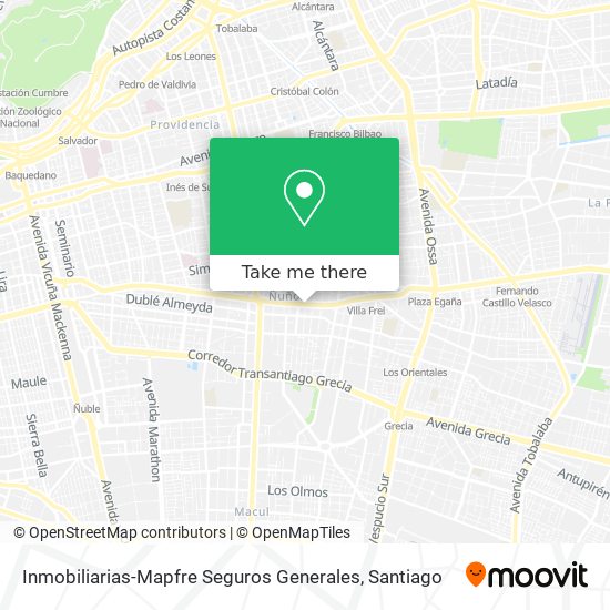 Mapa de Inmobiliarias-Mapfre Seguros Generales