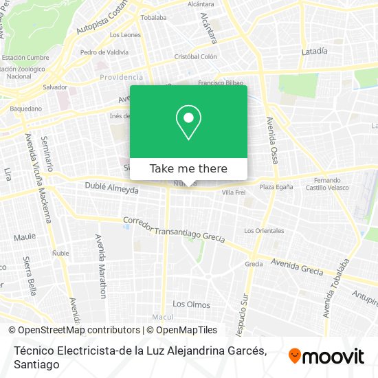 Mapa de Técnico Electricista-de la Luz Alejandrina Garcés