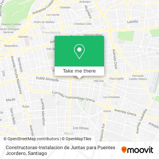 Mapa de Constructoras-Instalacion de Juntas para Puentes Jcordero