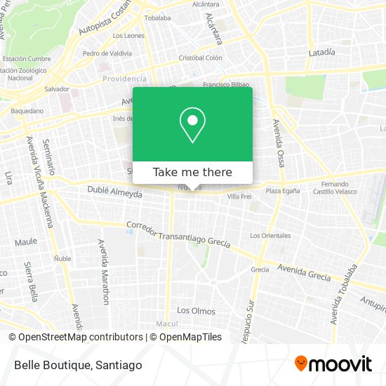 Mapa de Belle Boutique