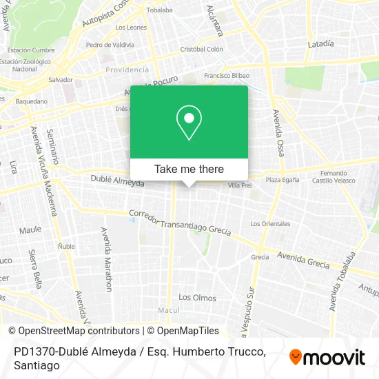 PD1370-Dublé Almeyda / Esq. Humberto Trucco map