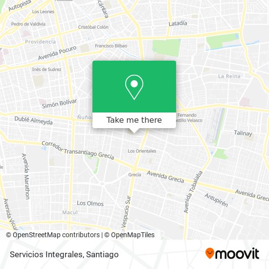 Servicios Integrales map