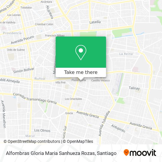 Alfombras Gloria Maria Sanhueza Rozas map