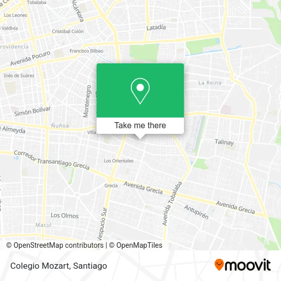 Colegio Mozart map