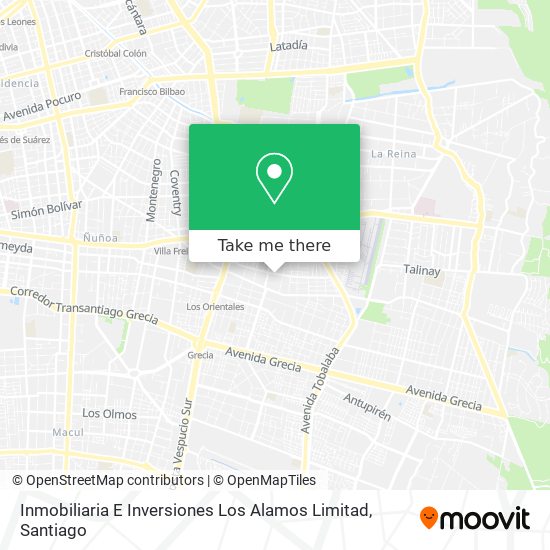 Inmobiliaria E Inversiones Los Alamos Limitad map