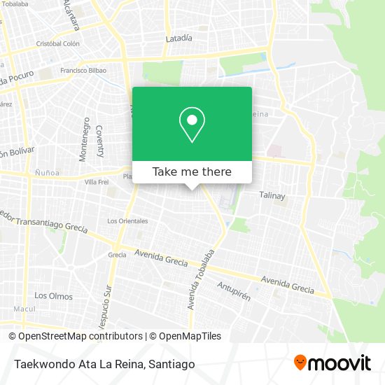 Taekwondo Ata La Reina map