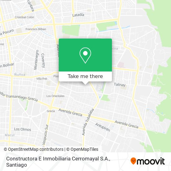 Constructora E Inmobiliaria Cerromayal S.A. map