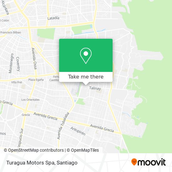 Turagua Motors Spa map