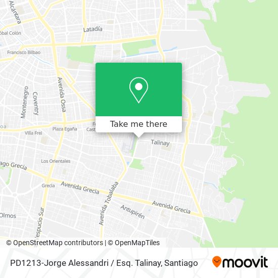 PD1213-Jorge Alessandri / Esq. Talinay map