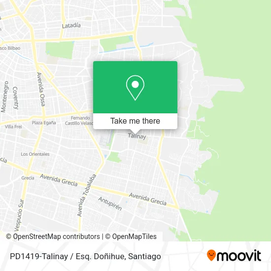 PD1419-Talinay / Esq. Doñihue map