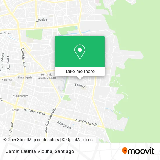 Jardín Laurita Vicuña map