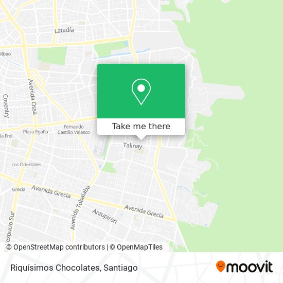 Mapa de Riquísimos Chocolates