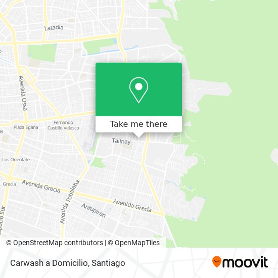 Mapa de Carwash a Domicilio