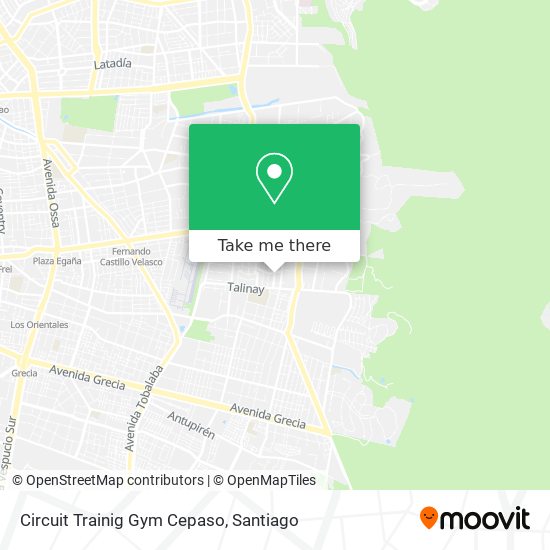 Circuit Trainig Gym Cepaso map