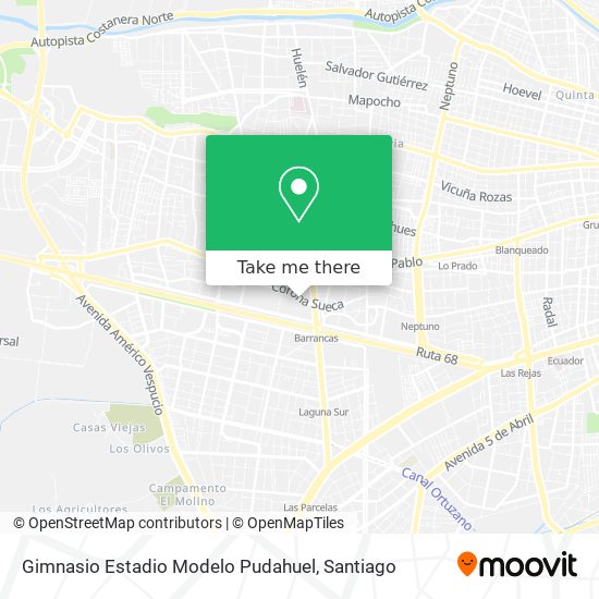 Gimnasio Estadio Modelo Pudahuel map