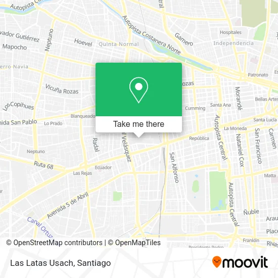 Las Latas Usach map