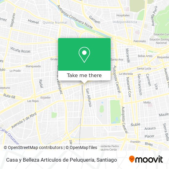 Mapa de Casa y Belleza Artículos de Peluquería