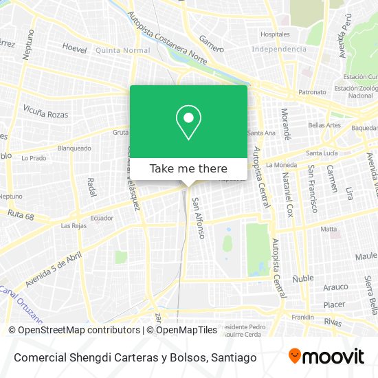 Mapa de Comercial Shengdi Carteras y Bolsos