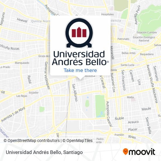 Universidad Andrés Bello map