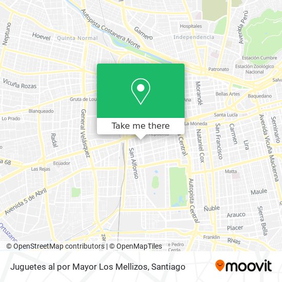 Mapa de Juguetes al por Mayor Los Mellizos