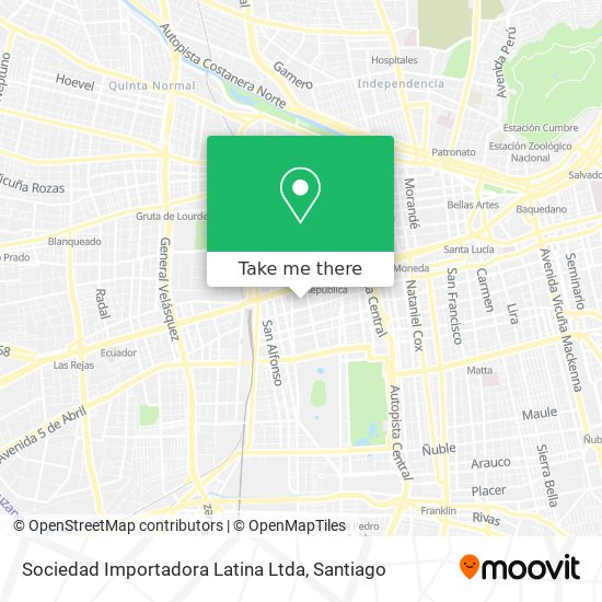 Sociedad Importadora Latina Ltda map