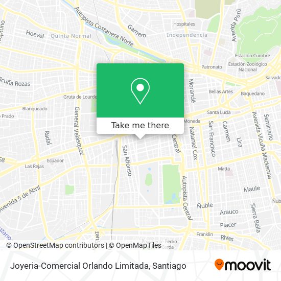 Mapa de Joyeria-Comercial Orlando Limitada