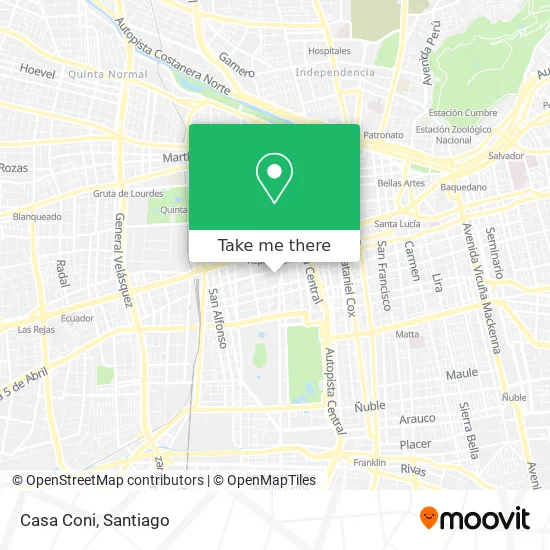 Mapa de Casa Coni