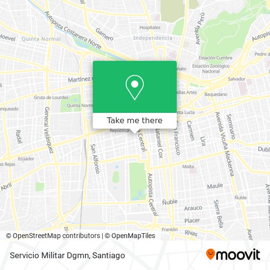 Servicio Militar Dgmn map