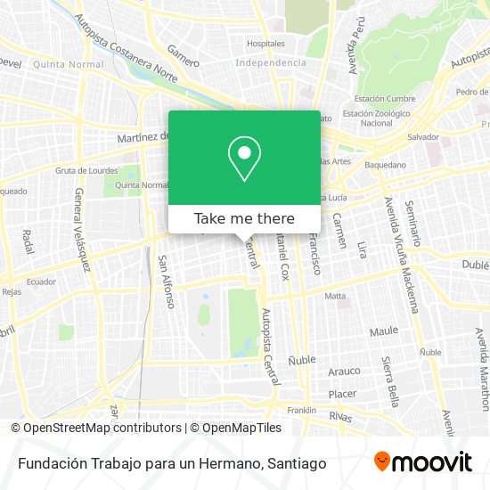 Fundación Trabajo para un Hermano map