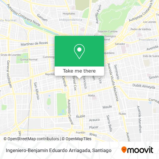 Ingeniero-Benjamín Eduardo Arriagada map