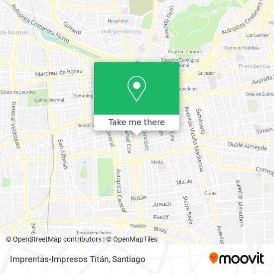 Imprentas-Impresos Titán map
